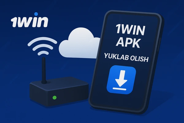 1Win APK yuklab olish bo‘yicha illyustratsiya